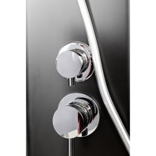 Душевая кабина Deto L 809 N без крыши BLACK 90х90х200 см